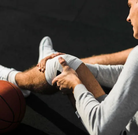 Physiotherapist delivering targeted muscle cryotherapy treatment at Sport-Fit Physio Care, Chennai