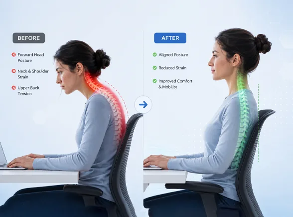 Spinal Posture Before After Correction Treatment