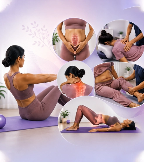 Postpartum conditions treated with clinical physiotherapy support